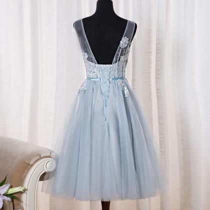 Kateprom Tulle Homecoming Dress, Cute Tea Length..