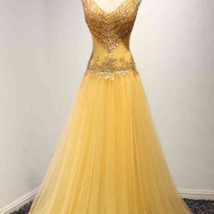 Golden Radiance Evening Gown