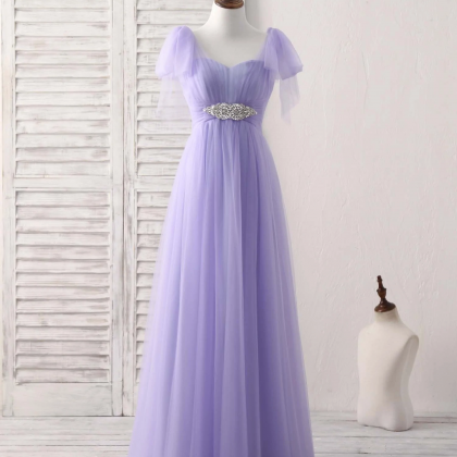 Purple Lace Mermaid Sweetheart Neck Tulle Long Prom Dress main image 1