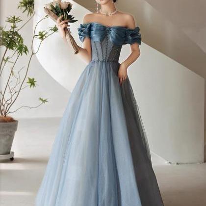 Off Shoulder Evening Dress, Long Prom Dress On Luulla