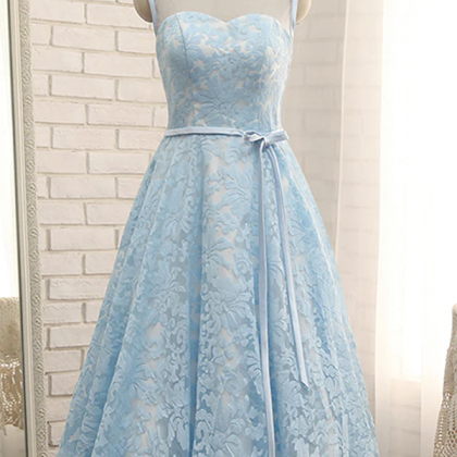 Niulatu A Line Strapless Lace Ivory Homecoming Dress Birthday Outfits HZ1110 main image 0