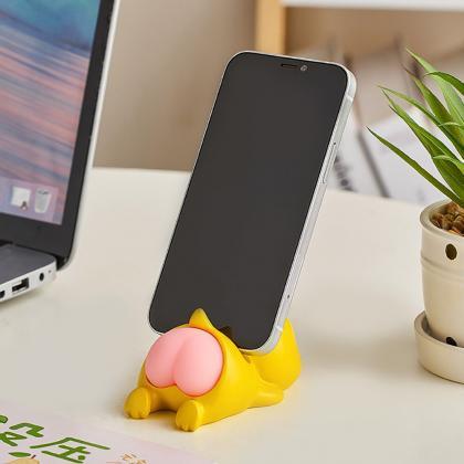 Cute Animal Silicone Butt Phone Holder Kawaii Room..