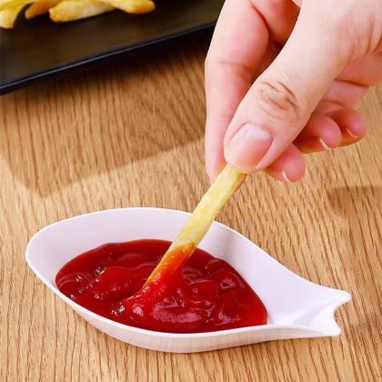Cute Dipping Sauce Snack Ketchup Plate Creative..