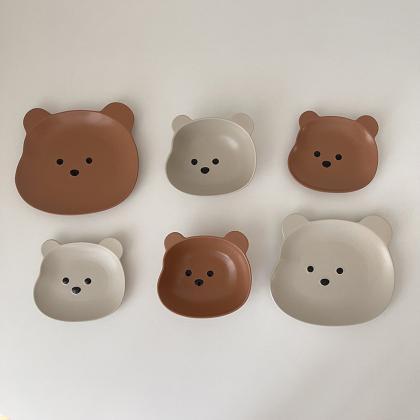 6 Inches Kawaii Bear Bowl Plate Tableware Ceramics..