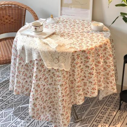 Korean Interiorflower Vintage Tablecloth