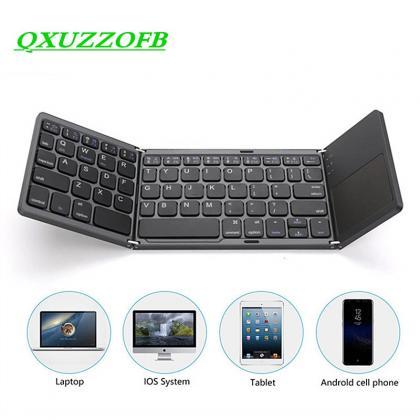 Folding Keyboard Bluetooth With Touchpad Portable..