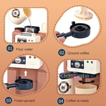 Kids Coffee Machine Toy Set Kitchen..