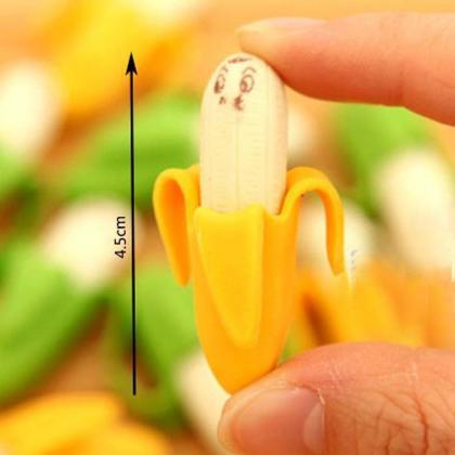 22pcs Lovely Banana Shape Eraser Stationery Pencil..