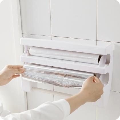 Plastic Refrigerator Cling Film Storage Rack Wrap..