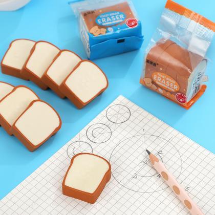 Cute Simulation Toast Bread Eraser