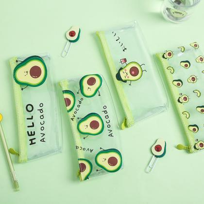 Kawaii Fruit Pencil Case Cute Avocado Kids Gift..