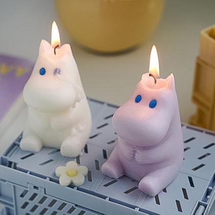 Scented Candles Cute Little Hippo Aromatic Candles..