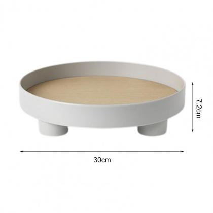 Ins Nordic Plastic Round Storage Tray Tableware..