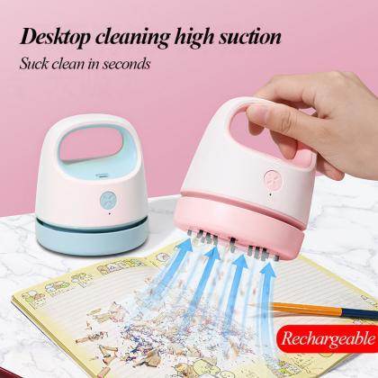 Mini Desktop Vacuum Cleaner Office Desk Dust Home For Table Keyboard ...