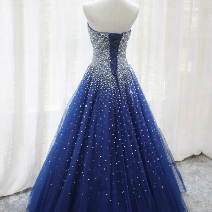 Gorgeous Sparkle Blue Sweet 16 Dress, Handmade..