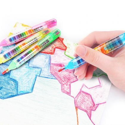 20 Colors Crayon Student Drawing Color Pencil