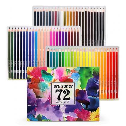 72pcs 72 Color Pencil Oil Color Pencil