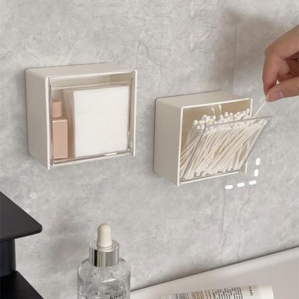 Self-adhesive Storage Box Makeup Cotton Pad..