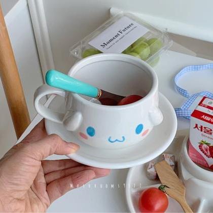 Cute 3d Dog Ceramic Cartoon Animal Water Mug..