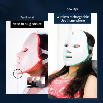 Rechargeable Facial Led Mask 7 Colors Led Photon..