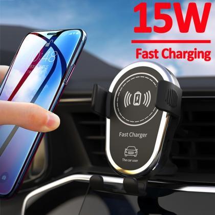 15w Wireless Car Charger Mount Air Vent Mobile..