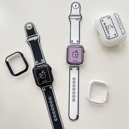 Comics Graffiti Case+strap For Apple Watch Band 45..
