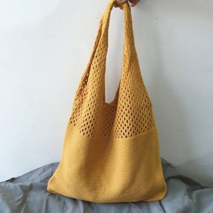 Designer Knitted Handbags Female Large Capacity..