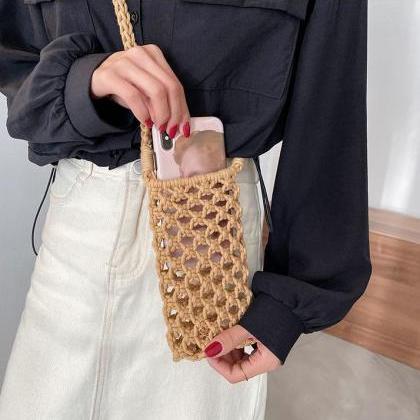 Women Fashion Small Crossbody Phone Bag Solid..
