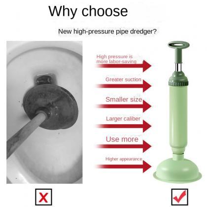 Toilet Plunger High Pressure Pump Anti Clogging..