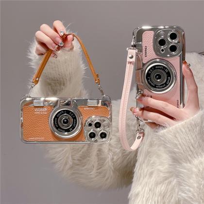 Japan Korean 3d Luxury Camera + Hand Strap Couple..