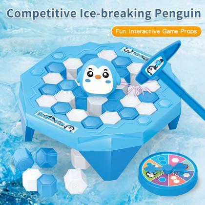 Mini Kids Save Penguin Ice Block Breaker Trap Toys..