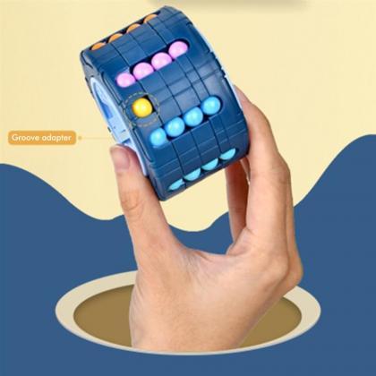 3d Cylinder Cube Toy Magical Bean Gyro Rotate..