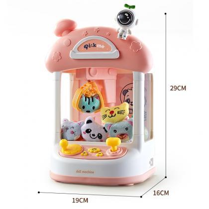 Doll Machine Coin Operated Play Game Mini Claw..
