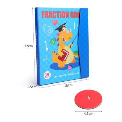 Children Magnetic Fraction Learning Math Toys..
