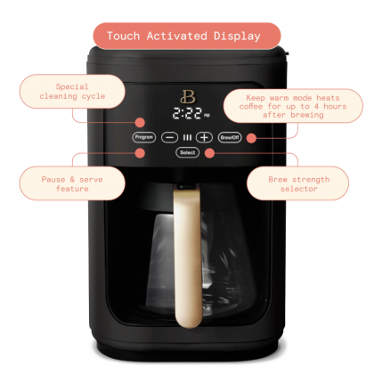 14 Cup Programmable Touchscreen Coffee Maker,..