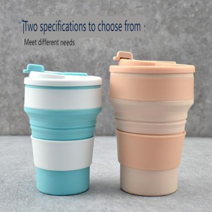 Creative Silicone Folding Water Cup With Color Box..