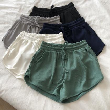 Sports Shorts Women Summer Candy Color Anti..