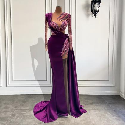 Long Sleeve Evening Dresses 2023 Luxury Real..