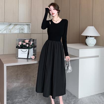 2023 Knitted Dresses For Women Hollow Out Solid..