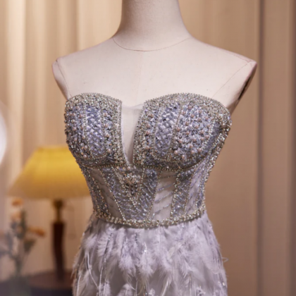 Luxury Long Sweetheart Sleeveless Mermaid Prom Dress With Beads