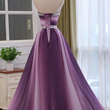 Chiffon Wrap-Front Beaded Long Sleeve Formal Dress Chocolate