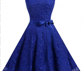 Women Floral Lace Wedding Bridesmaid Dress Formal Cocktail Short Homecoming Dress c2683 main image 1