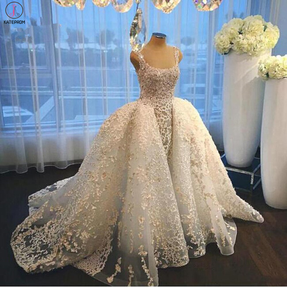 Kateprom Lace Applique Wedding Dress, Ball Gown Wedding Dress, Vestido De Noiva, Elegant Wedding Dresses, Wedding Dresses For Bride, Luxury