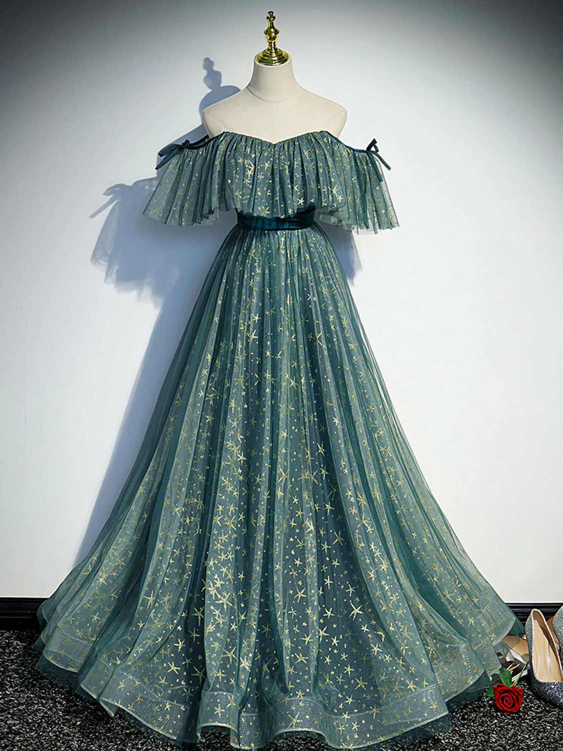 green graduation dresses V Neck Emerald Prom Dress with Train, V Neck Dark Green Formal G  jbydress luxurious satin fabric Green Simple Satin Prom Dress