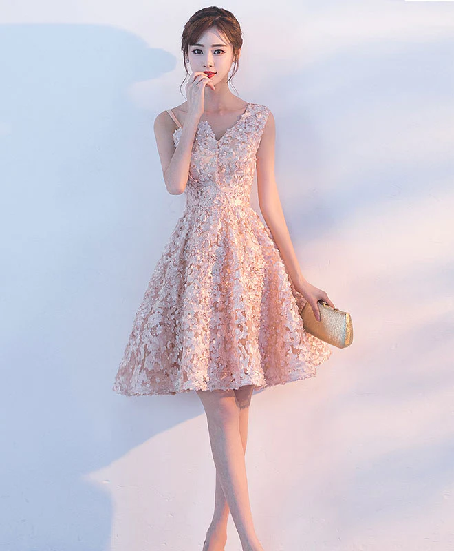 open lace back dress A-Line Short Mini Tulle Prom Dress One Shoulder Tiered Lace Homecoming Dresses COCOMELODY CS0420, Burgundy main image 0