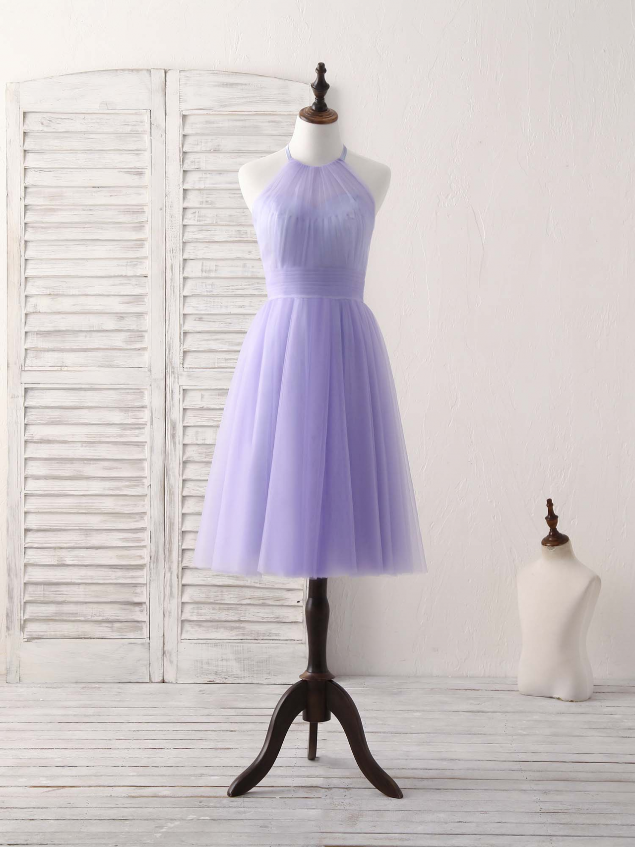 strapless open back dress Ozias Halter Semi Sheer Knit Maxi Dress / Deep Purple | Meshki main image 0