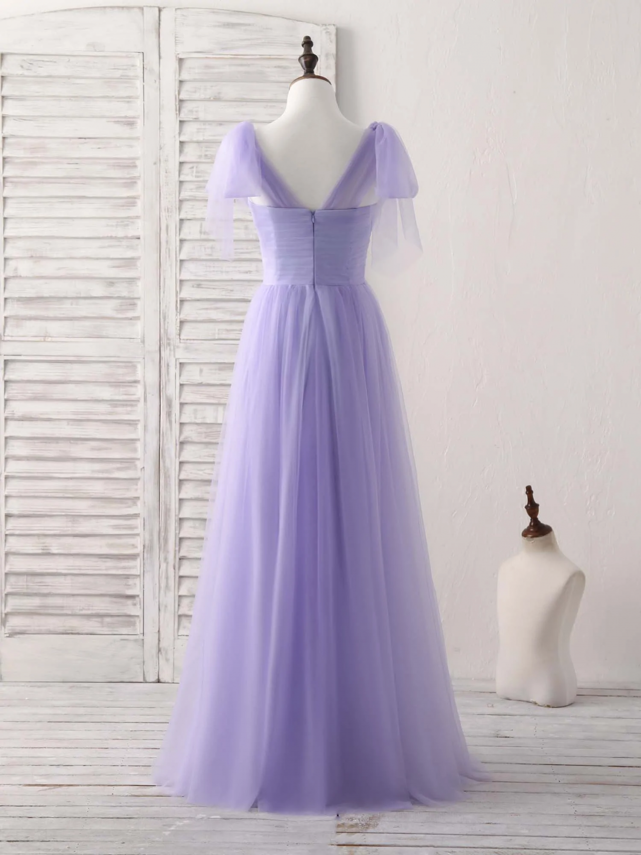 Purple sweetheart neck tulle long prom dress purple tulle forma gown