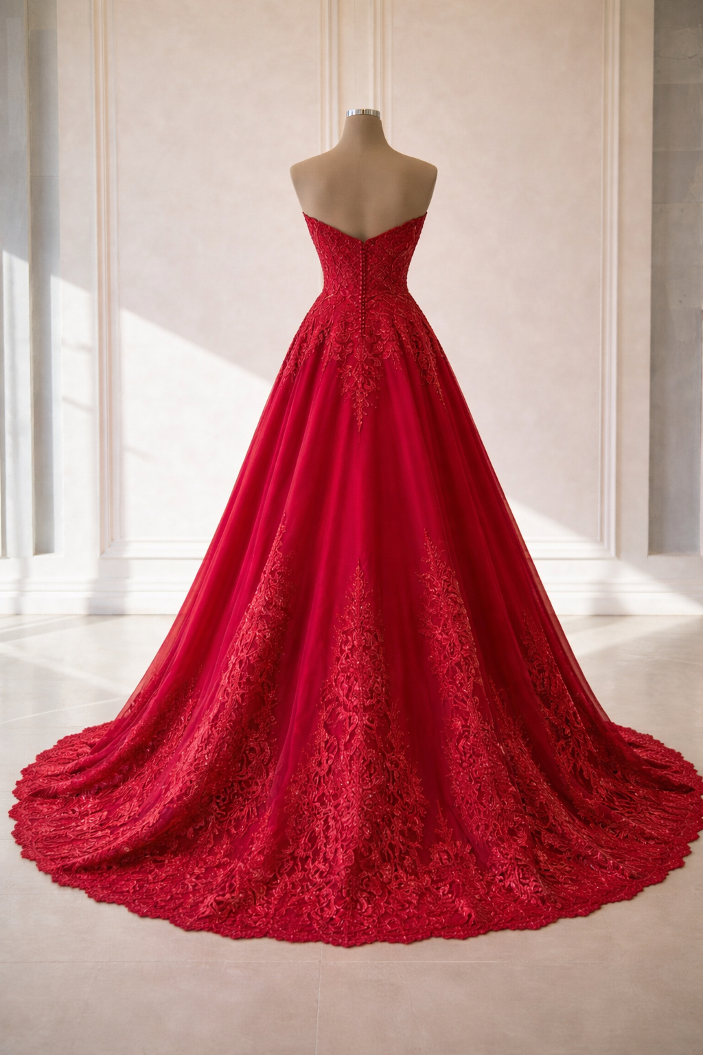 red applique lace dress Radiant Red Lace Applique Sparkly Tulle Prom Dress with Spaghetti Straps and V-Neckline 22202 Custom Colors / 22W