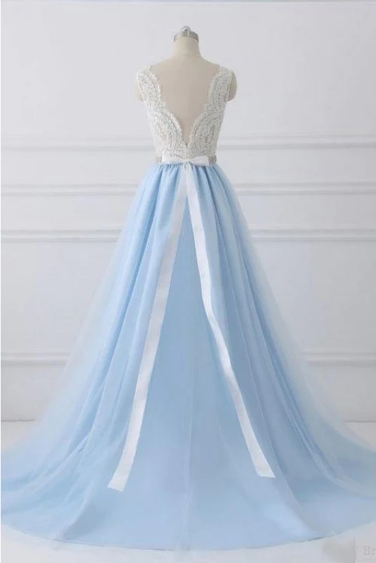 Prom Dress With Lace Appliques
