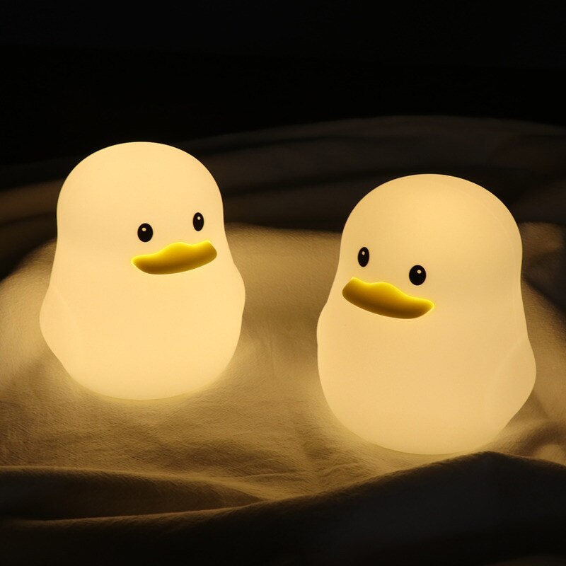 Led Usb Rechargeable Parameters Of Silicone Lucky Duck Night Light